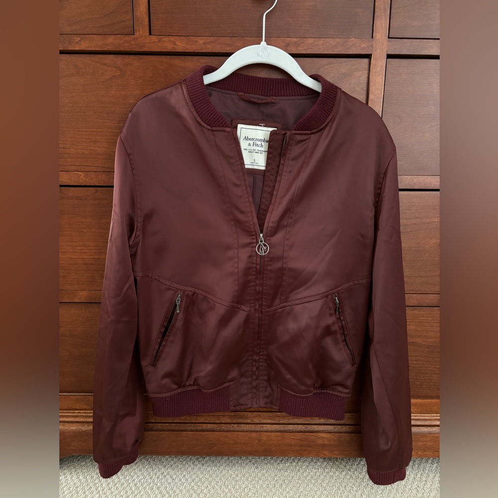 Abercrombie Satin Bomber Jacket
